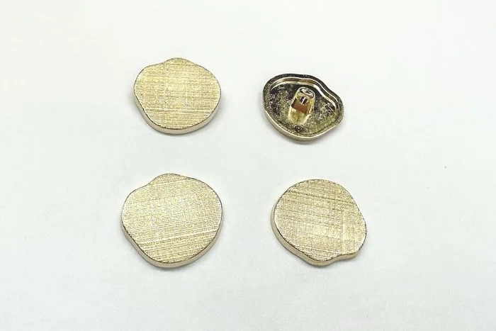 Гудзик металевий 25 мм Mertbutton, золото, SMB-211-40-gold
