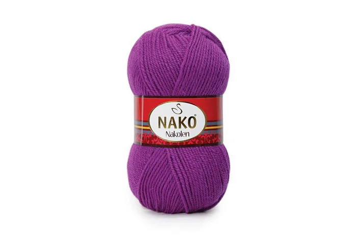 Пряжа 100гр/210м Nakolen, бузковий, 6637