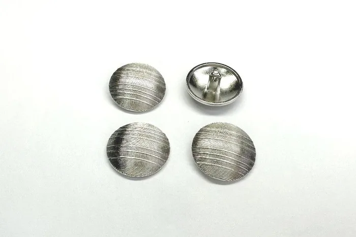 Гудзик металевий 18 мм Mertbutton, нікель, SMB-6370-28-nik