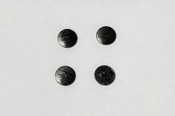 Гудзик металевий 15 мм Mertbutton, нікель чорний, UTS-61-24-b.nik