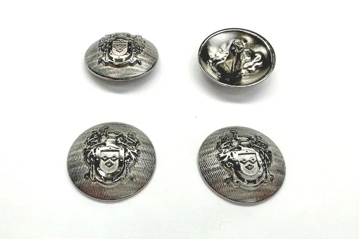 Гудзик металевий 23 мм Mertbutton, нікель чорний, SMB-372-36-b.nik