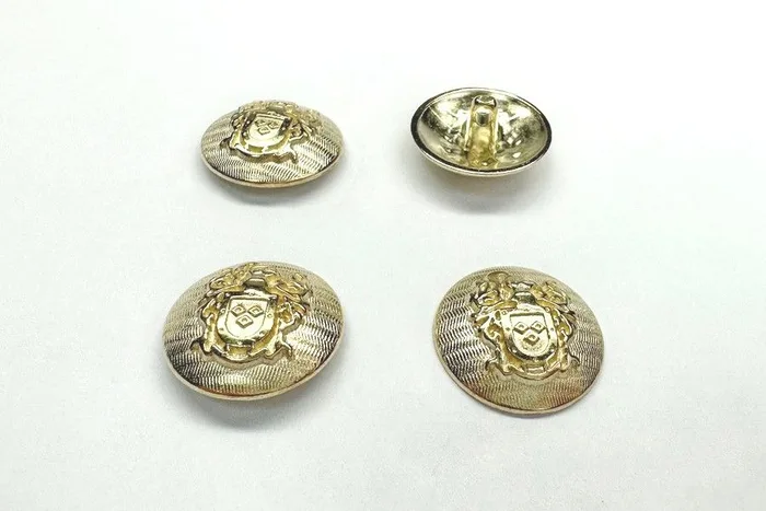 Гудзик металевий 23 мм Mertbutton, золото, SMB-372-36-gold