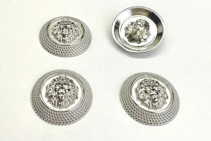 Гудзик металевий 23 мм Mertbutton, нікель, SMB-375-36-nik