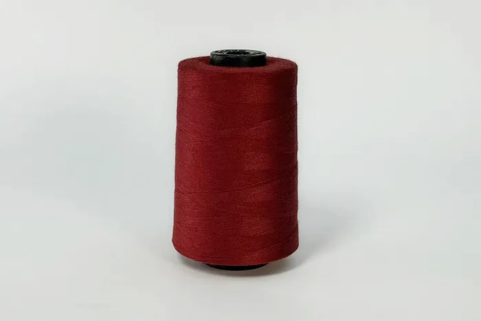 Нитки армовані ПЕ №45/2 3000 м Barva, червоний темний, 6073
