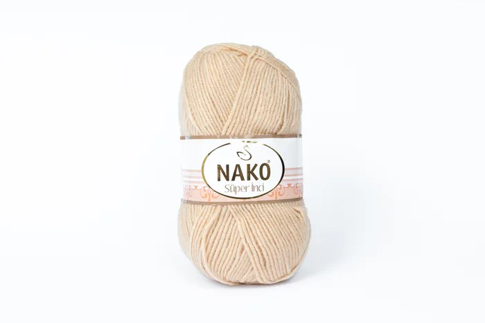 Пряжа Super inci 100гр/260м NAKO, бежевий, 219