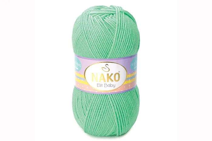 Пряжа Elit Baby 100гр/250м NAKO, салатовий, 10001