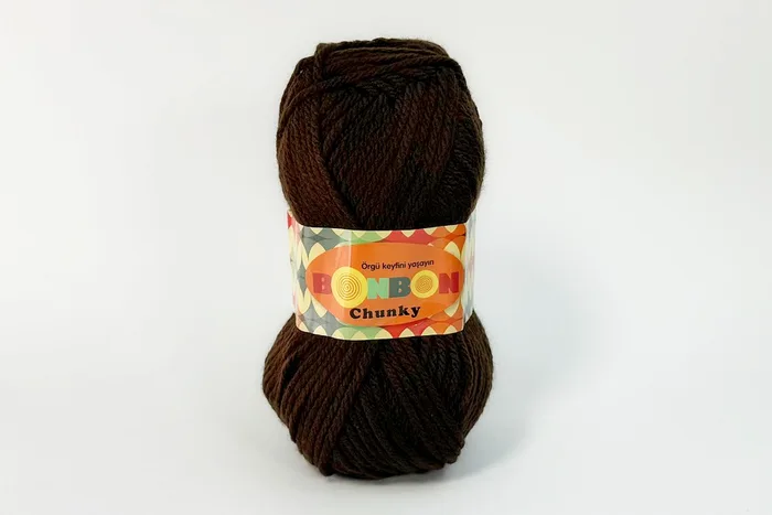 Пряжа Bonbon chunky 100гр/135м NAKO, коричневий, 98219