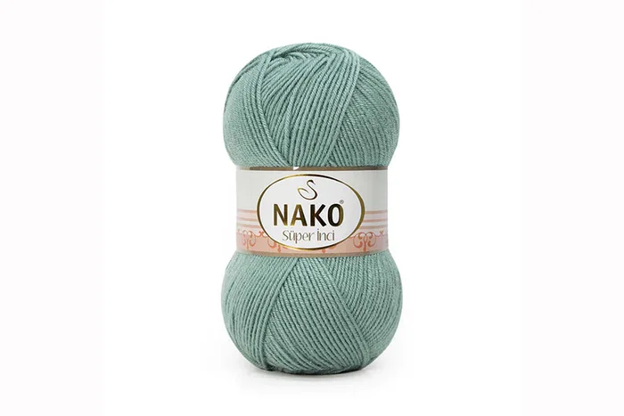 Пряжа Super inci 100гр/260м NAKO, сірий, 11537