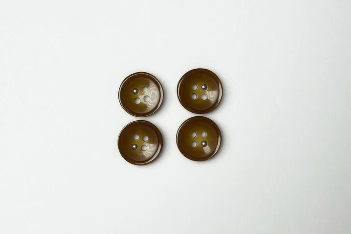 Гудзик 15 мм Mertbutton, коричневий світлий, 3107-24-0394