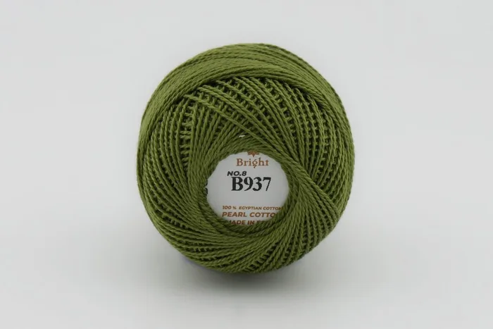 Нитки Ірис 10гр/80м Bright, зелений, B937