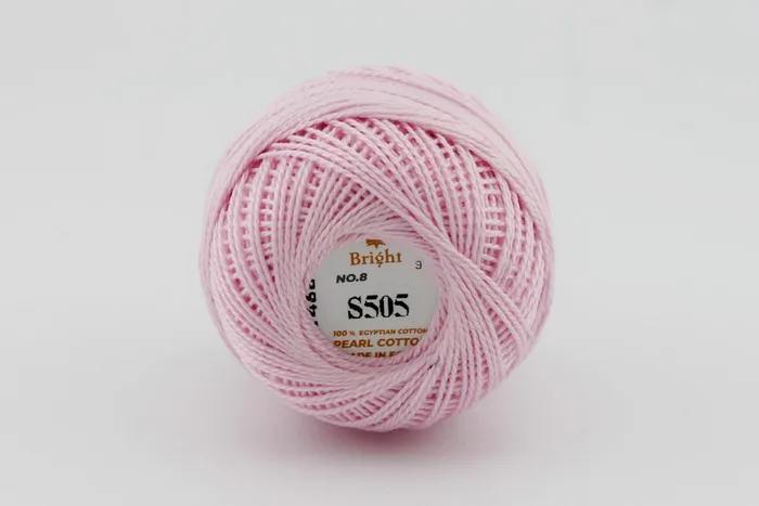 Нитки Ірис 10гр/80м Bright, рожевий, S505