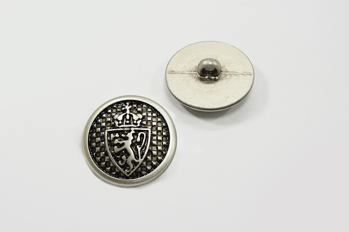 Гудзик 25 мм Mertbutton, срібло, 11-04-40-silv