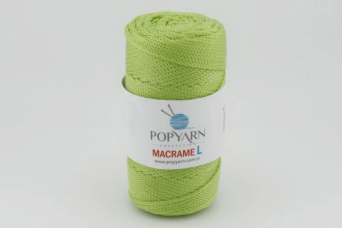 Пряжа Macrame L 100гр/90м POPYARN, салатовий, 459