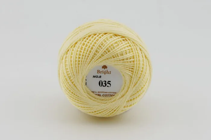 Нитки Ірис 10гр/80м Bright, жовтий, 35