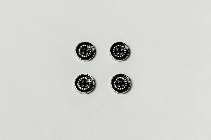 Гудзик 11.5 мм Mertbutton, срібло, HD-594-18-0000/silver