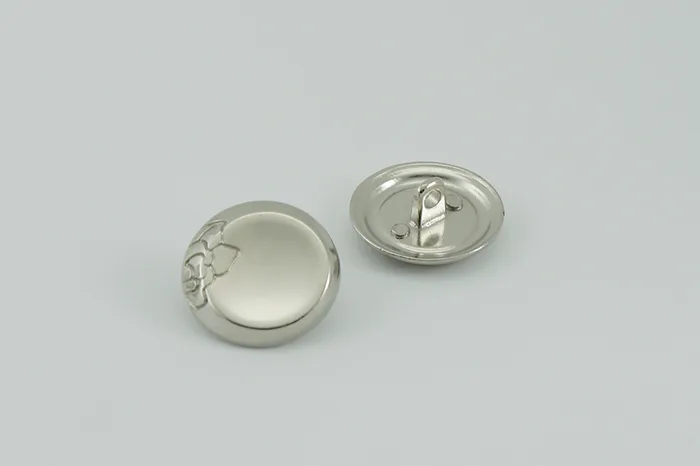 Гудзик металевий 23 мм Mertbutton, срібло, АДС-542-36-silver