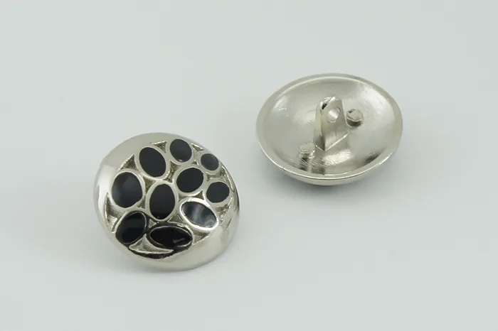 Гудзик металевий 23 мм Mertbutton, срібло, АДС-548-36-silver