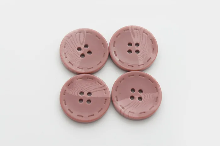 Гудзик 28 мм Mertbutton, фрезовий рожевий темний, 13-44-1360