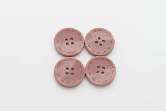 Гудзик 23 мм Mertbutton, фрезовий рожевий темний, 13-36-1360