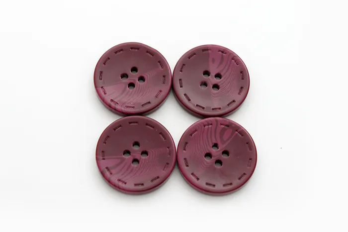 Гудзик 28 мм Mertbutton, малиновий темний, 13-44-1268