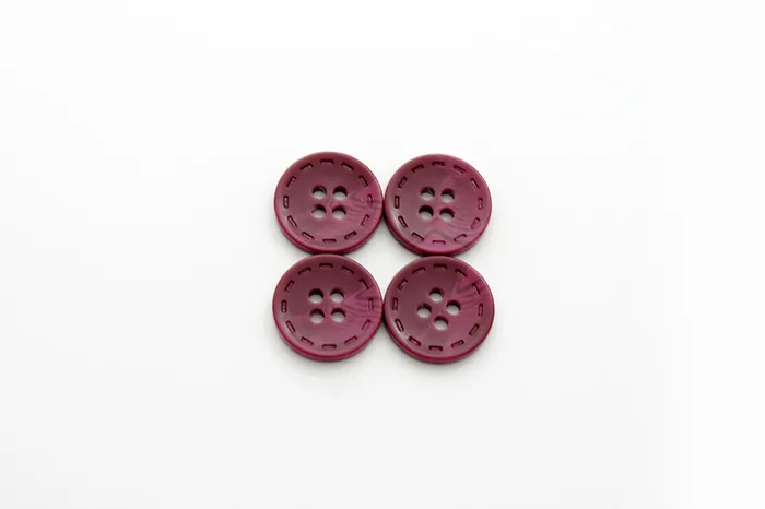 Гудзик 18 мм Mertbutton, малиновий темний, 13-28-1268