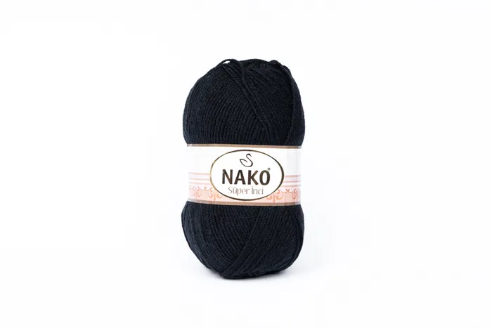 Пряжа Super inci 100гр/260м NAKO, синій, 3088
