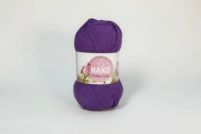 Пряжа Cotton Lux 100гр/330м NAKO, бузковий, 97559