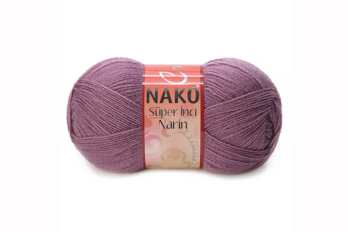 Пряжа Super inci 100гр/260м NAKO, фрезовий, 569