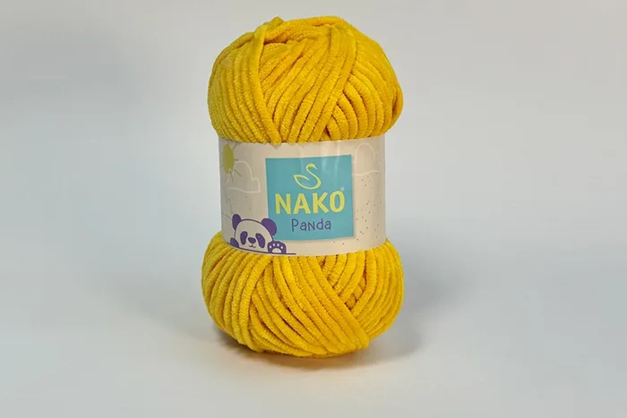 Пряжа Nako panda 100гр/120м, оранжевий, 3116