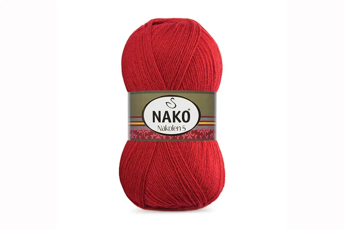 Пряжа 100гр/210м Nakolen, малиновий, 1175
