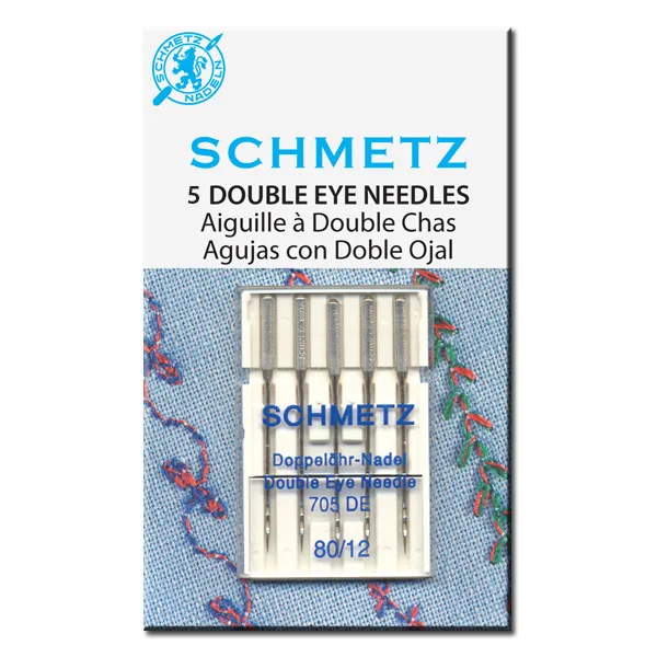 Голки з подвійним вушком №80 SCHMETZ