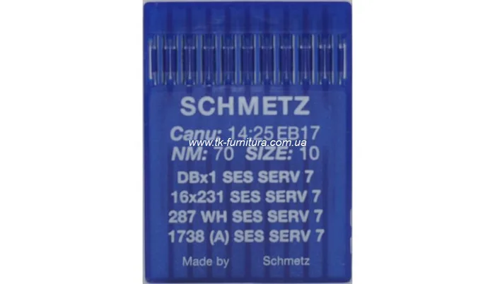 Голки №70 SCHMETZ універсальні, сферичне тонке вістря, DBx1 SES
