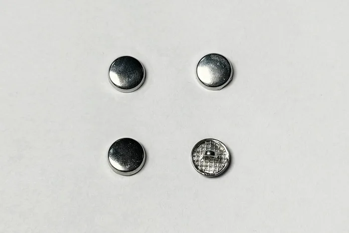 Гудзик металевий 12.5 мм Mertbutton, нікель, CN-26-20-nik