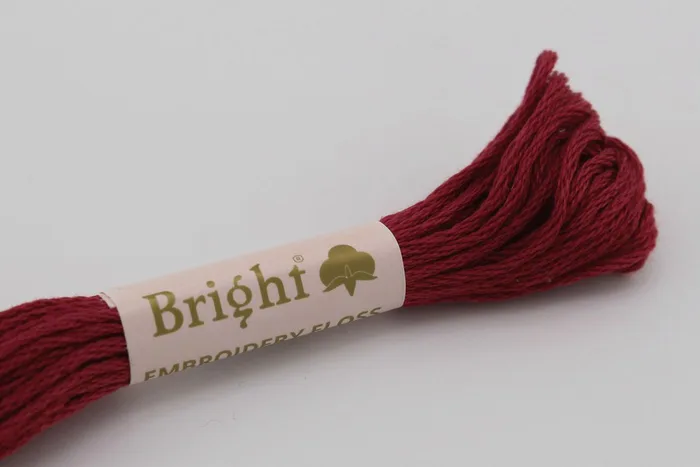 Нитки муліне 8 м Bright, малиновий, 0909