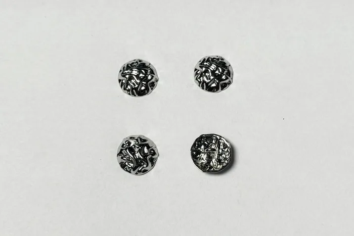 Гудзик металевий 15 мм Mertbutton, нікель, UTS-42-24-nik